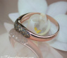Geschwungener braune Brillanten Ring #4