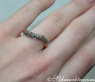 Geschwungener braune Brillanten Ring #5
