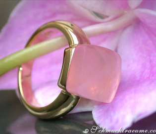 Bildschöner Rosenquarz Ring