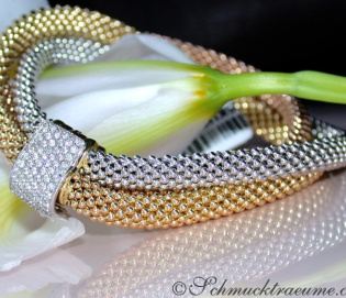 Stately "Cord" Bracelet with Diamonds Stately "Cord" Bracelet with Diamonds