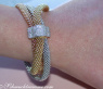 Stattliches Himbeer Armband "Tricolor" mit Brillanten #5
