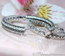 Extravagante Creolen mit schwarzen Diamanten #8