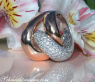 Auffallend schwerer Brillanten Ring in Roségold #2