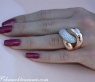 Auffallend schwerer Brillanten Ring in Roségold #4