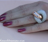 Auffallend schwerer Brillanten Ring in Roségold #6