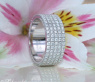 Extra flacher Brillanten Memory Ring in Weißgold 750 #2