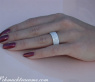 Extra flacher Brillanten Memory Ring in Weißgold 750 #4