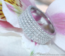 Extra flacher Brillanten Memory Ring in Weißgold 750 #5