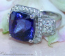 Erlesener AAA Tansanit Ring mit Brillanten & Diamanten #1