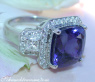 Erlesener AAA Tansanit Ring mit Brillanten & Diamanten #5