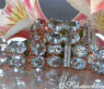 Auffallend stattliches Aquamarin Armband mit Diamanten #2
