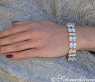 Auffallend stattliches Aquamarin Armband mit Diamanten #4