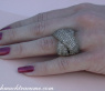 Stattlich schwerer Ring mit naturbraunen Brillanten #4