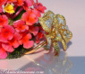 Stattlicher Brillanten Ring mit gelben Brillanten im Blumen Design #3