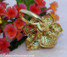 Stattlicher Brillanten Ring mit gelben Brillanten im Blumen Design #5