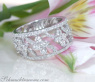 Femininer Diamanten Ring im Blüten Design #3