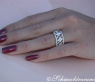 Femininer Diamanten Ring im Blüten Design #4