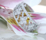 Femininer Diamanten Ring im Blüten Design #5
