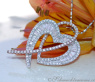 Bildschöner Brillanten Herz Anhänger mit Diamanten #2