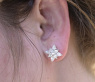 Bildschöne Diamanten Ohrstecker im Stern Design #4