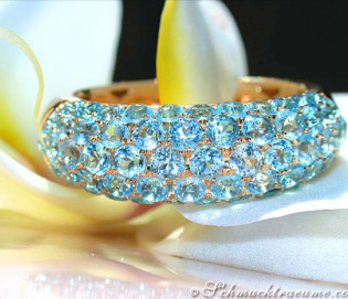 Edler Blautopas Pavé Ring Edler Blautopas Pavé Ring
