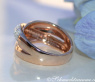 Überkreuzter Roségold Ring mit Diamanten #7