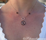 Ungewöhnliche Halskette mit schwarzen Diamanten #4