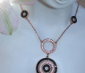 Ungewöhnliche Halskette mit schwarzen Diamanten #5
