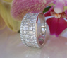 Erstklassiger Brillanten Band Ring mit Baguette Diamanten #6