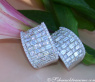 Exquisite Brillanten Ohrstecker mit Baguette Diamanten #3