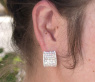 Exquisite Brillanten Ohrstecker mit Baguette Diamanten #4