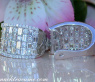 Exquisite Brillanten Ohrstecker mit Baguette Diamanten #6