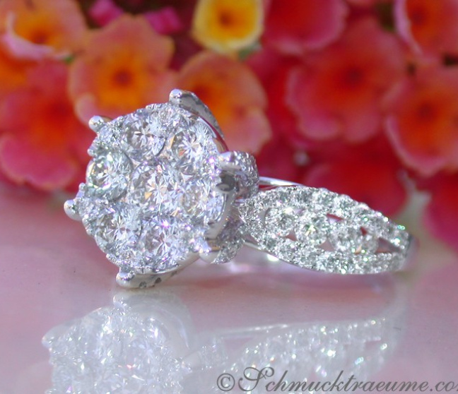 Erstklassiger Brillanten Ring im Solitär Design #1 Erstklassiger Brillanten Ring im Solitär Design #1