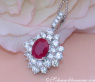 Exquisiter Burma Rubin Anhänger mit Brillanten #1