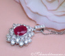 Exquisiter Burma Rubin Anhänger mit Brillanten #3