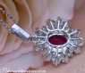 Exquisiter Burma Rubin Anhänger mit Brillanten #6