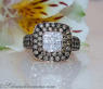 Zeitloser Carré Ring mit naturbraunen & weißen Brillanten #2