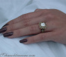 Zeitloser Carré Ring mit naturbraunen & weißen Brillanten #7