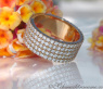 Extra flacher Diamanten Memory Ring in Gelbgold 750 #6