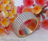 Extra flacher Diamanten Memory Ring in Gelbgold 750 #7