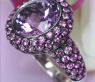 Prachtvoller Amethyst Ring mit pinken Saphiren #2