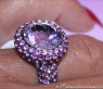 Prachtvoller Amethyst Ring mit pinken Saphiren #4
