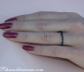 Feiner Memory Ring mit schwarzen Diamanten #3