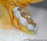 Feinster Brillant Pavé Memory Ring in Weißgold #1