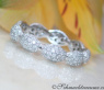 Feinster Brillant Pavé Memory Ring in Weißgold #2