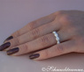 Feinster Brillant Pavé Memory Ring in Weißgold #4