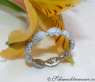 Feinster Brillant Pavé Memory Ring in Weißgold #5