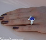 Feinster AAA Tansanit Ring mit Brillanten #4