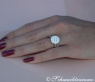 Extra flacher Brillanten Ring #4