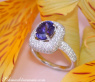 Bildschöner AAA Tansanit Ring mit Brillanten #3